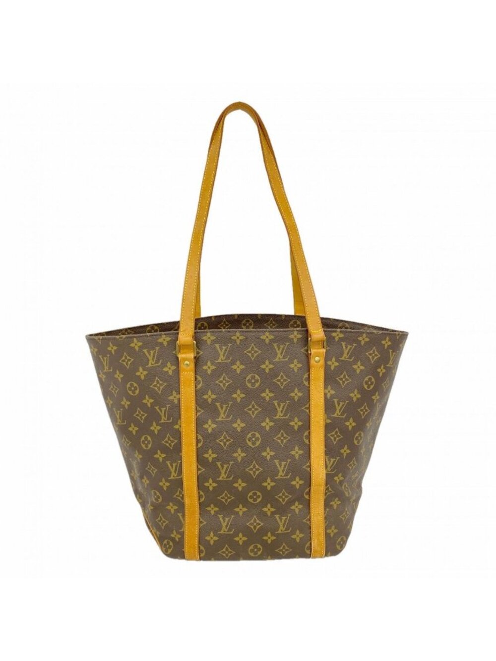 Louis Vuitton Shoulder Bag Monogram Sac Shopping Brown